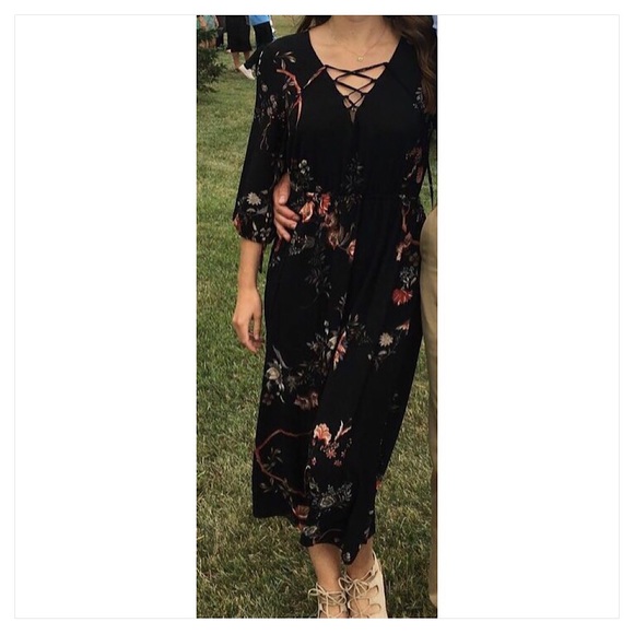 Dex floral midi dress - Picture 1 of 4